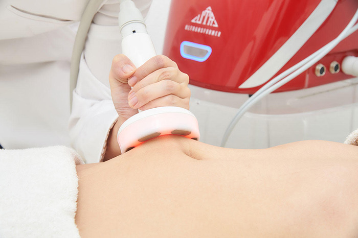 ラジオ波（高周波）で温める事で脂肪を溶解